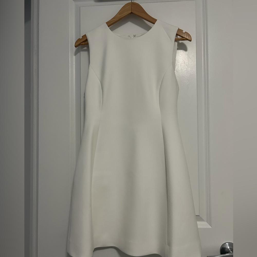 Babaton White Sleeveless A-Line Mini Dress - Picture 2 of 3